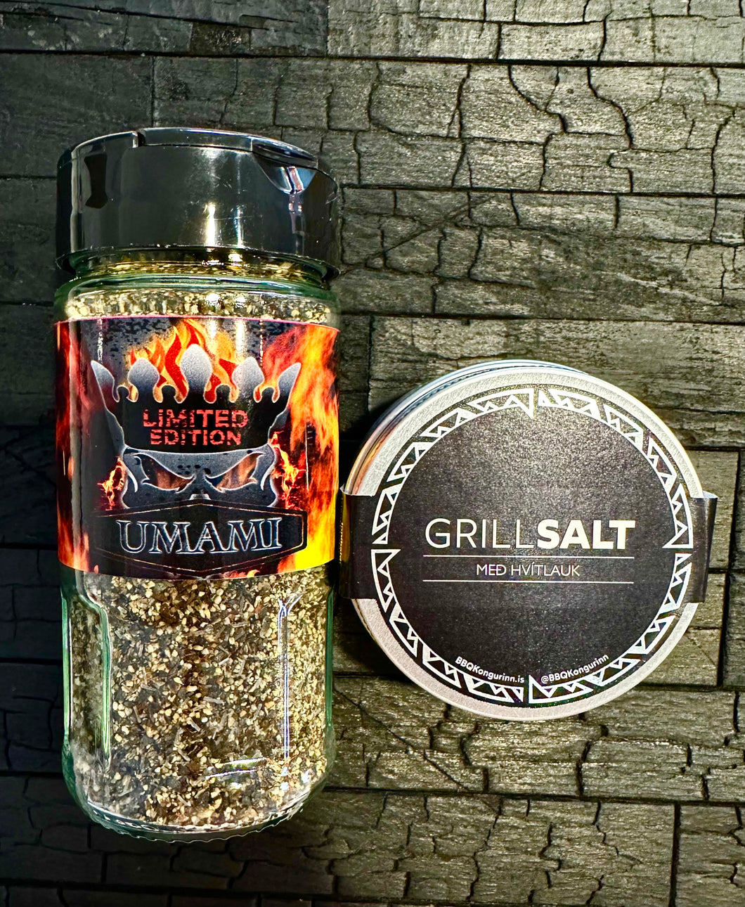 3x Grillsalt og 2x umami